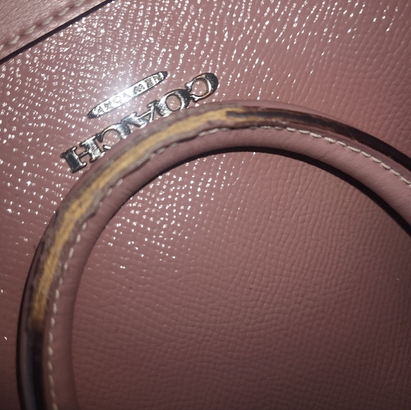 COACH GUC SMALL RETIRED BLUSH PINK SIERRA DOMED SATCHEL CROSSBODY BAG - Picture 5 of 10